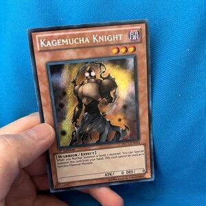 Yugioh Card Kagemucha Knight Dark Type Monster 1st Edition Shiny 1996 NWOTS